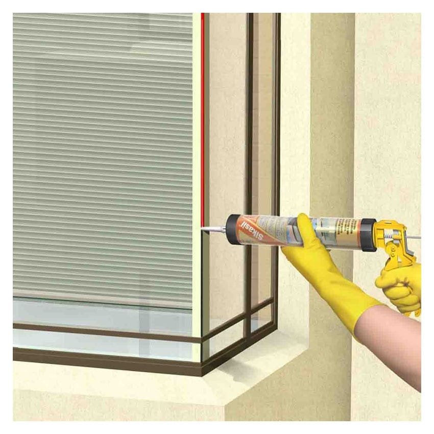 SIKASIL Ε ΣΙΛΙΚΟΝΗ ΤΖΑΜΙΩΝ ΑΝΤΙΜΥΚΗΤΙΑΚΗ 300ml ΑΝΑΜΕΝΕΤΑΙ - Image 2