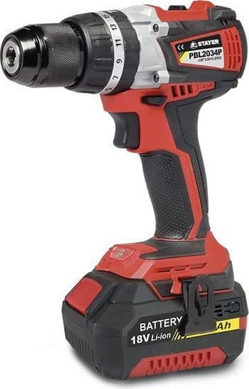 STAYER PBL2034P BRUSHLESS ΚΡΟΥΣΤΙΚΟ ΔΡΑΠΑΝΟΚΑΤΣΑΒΙΔΟ ΜΠΑΤΑΡΙΑΣ 18V 2x4Ah