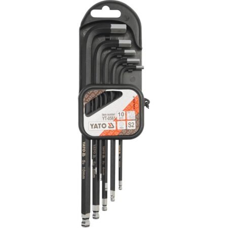 ΚΛΕΙΔΙΑ ALLEN HEX EXTRA LONG (ΜΕΓΑΛΟΥ ΜΗΚΟΥΣ) Τ1,27-10mm ΣΕΤ 10TMX YT-0561