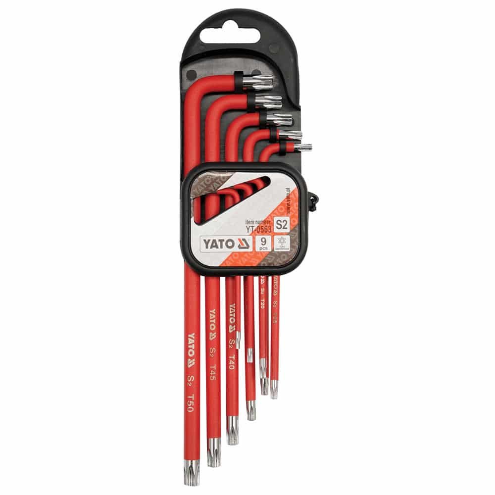 ΚΛΕΙΔΙΑ ΑΛΛΕΝ TORX EXTRA LONG (ΜΕΓΑΛΟΥ ΜΗΚΟΥΣ ) Τ10-150mm ΣΕΤ 9ΤΜΧ. YT-0563