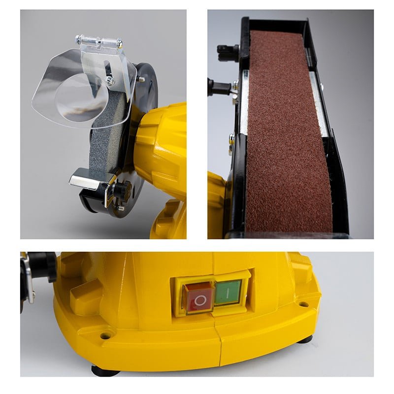 ΔΙΔΥΜΟΣ ΤΡΟΧΟΣ 350W, 150mm, ΜΕ ΤΑΙΝΙΑ 50x686mm BDT1520 BORMANN - Image 2