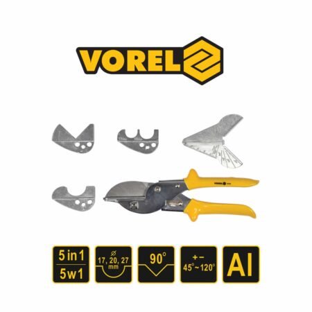 ΨΑΛΙΔΙ 5 ΣΕ 1 ΓΙΑ ΛΑΣΤΙΧΑ ΚΑΙ ΣΩΛΗΝΕΣ VOREL 48350 220MM