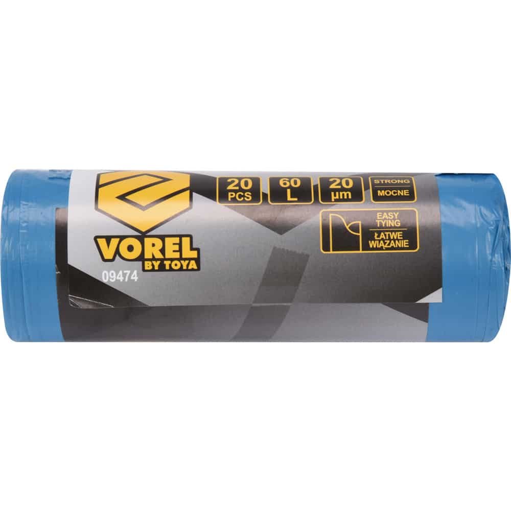 ΣΑΚΟΥΛΕΣ ΑΠΟΡΡΙΜΜΑΤΩΝ 120L 30ΜΜ ΜΠΛΕ VOREL 09465