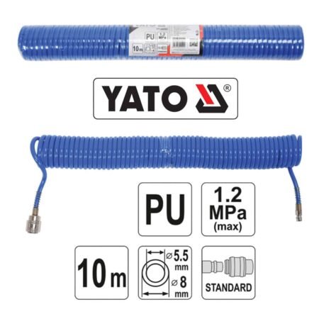 ΛΑΣΤΙΧΟ (ΣΠΙΡΑΛ) ΑΕΡΟΣ 8Χ12Χ10mm YT-24208 YATO