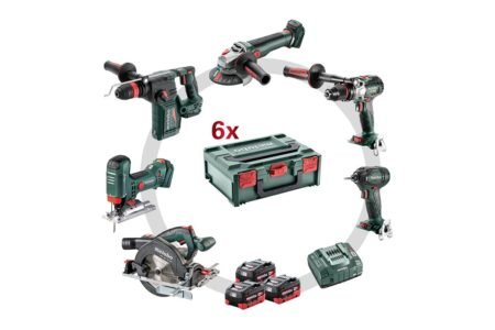 Metabo 18 Volt Combo ΣΕΤ Μπαταρίας 6.3.2 18 V SB 18 LTX BL I + SSD 18 LTX 200 BL + KHA 18 LTX BL 24 Q + STA 18 LTX 100 + WB 18 L