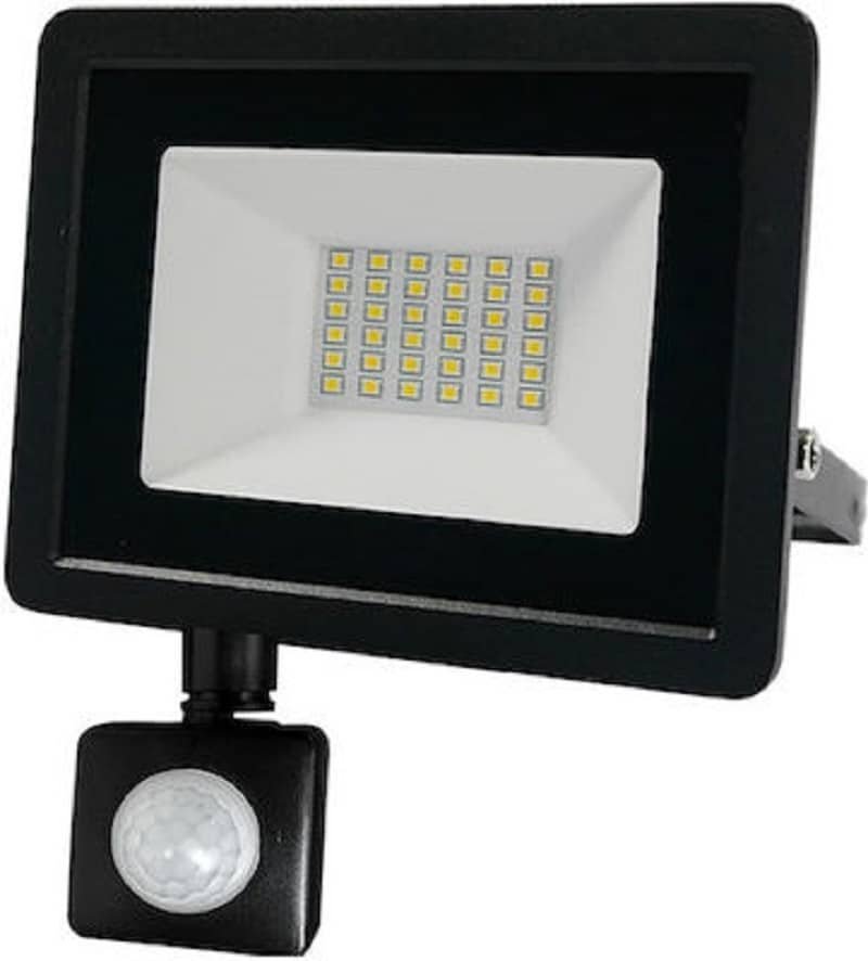 Bormann BLF1940 Προβολέας LED 10W Φυσικό Λευκό 4000K με Αισθητήρα Κίνησης