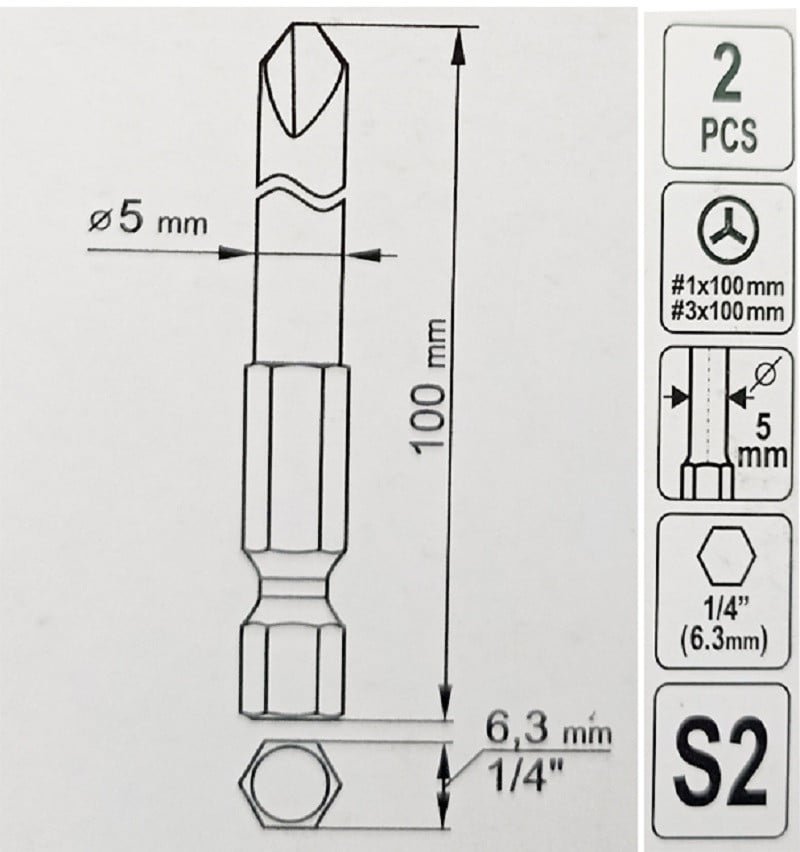 ΜYTΕΣ ΣΕΤ 2 ΤΕΜ YT-0496 YATO 20000496 - Image 2