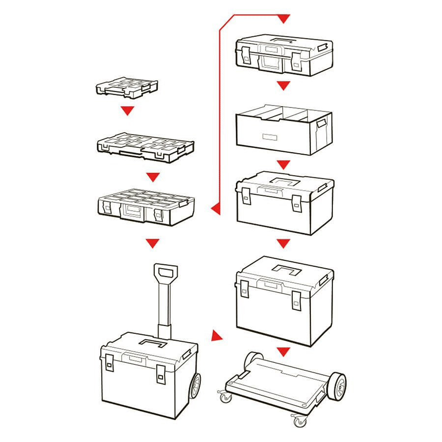 ΕΡΓΑΛΕΙΟΘΗΚΗ ΤΡΟΧΗΛΑΤΗ QBRICK SYSTEM ONE 200 2.0 VARIO - Image 6
