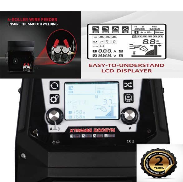 POWER MIG PRO 200AL 4 rollers SynergyPulse NEXUS ΜΗΧΑΝΗ MIG/MAG/MMA/TIG LIFT BLACK SERIES - Image 5