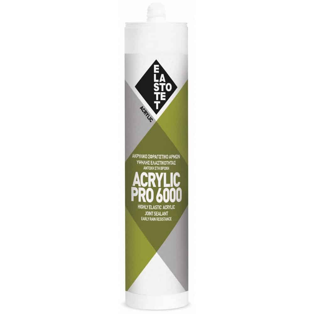 ΣΙΛΙΚΟΝΗ AKΡΥΛΙΚΟ ΣΦΡΑΓΙΣΤΙΚΟ ELASTOTET ACRYLIC PRO 6000
