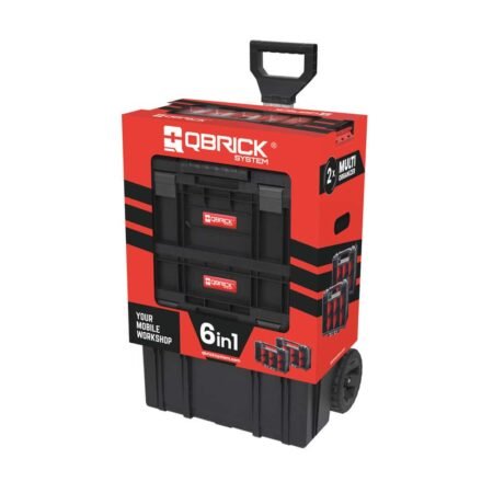 ΕΡΓΑΛΕΙΟΘΗΚΗ ΤΡΟΧΗΛΑΤΗ ΠΛΑΣΤΙΚΗ QBRICK TWO CART ΣΕΤ 6 ΤΜΧ