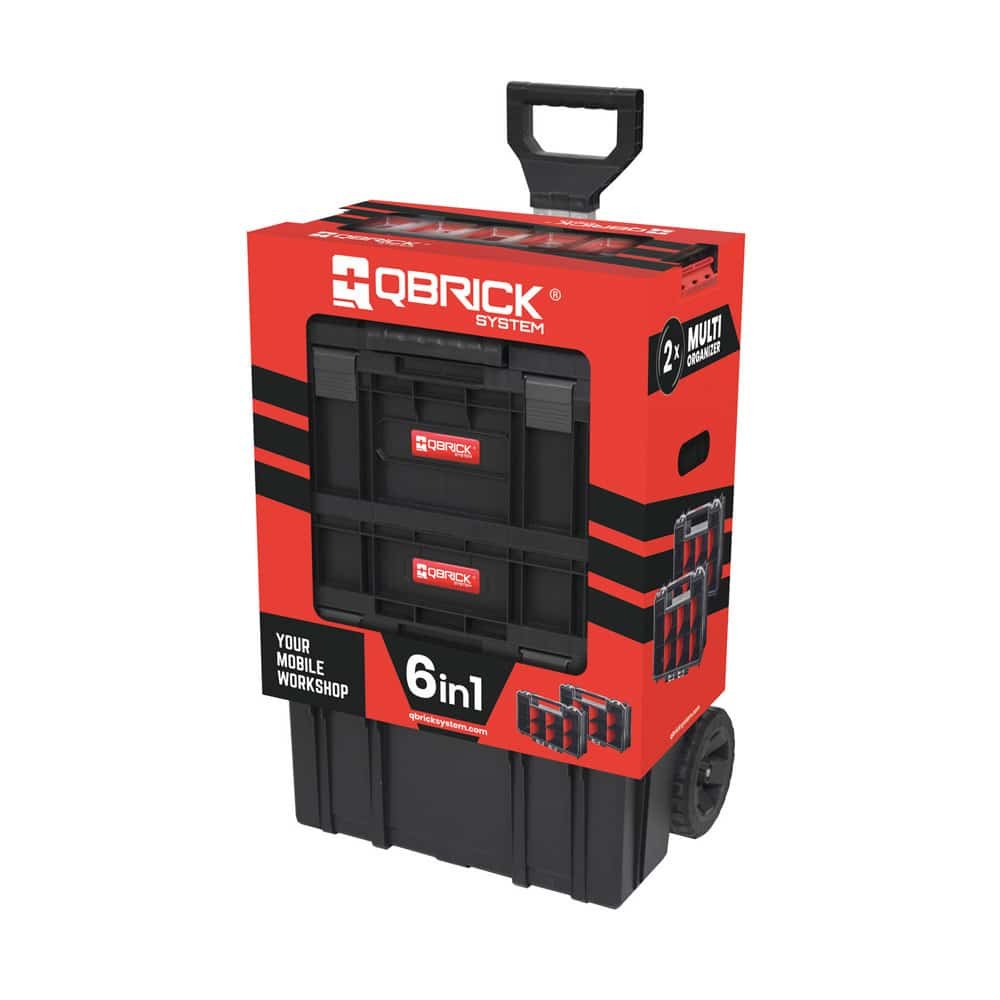 ΕΡΓΑΛΕΙΟΘΗΚΗ ΤΡΟΧΗΛΑΤΗ ΠΛΑΣΤΙΚΗ QBRICK TWO CART ΣΕΤ 6 ΤΜΧ