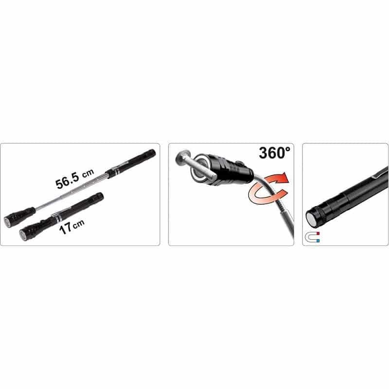 ΕΥΚΑΜΠΤΟΣ ΦΑΚΟΣ LED ΜΕ ΜΑΓΝΗΤΗ VOREL 78405 - Image 2