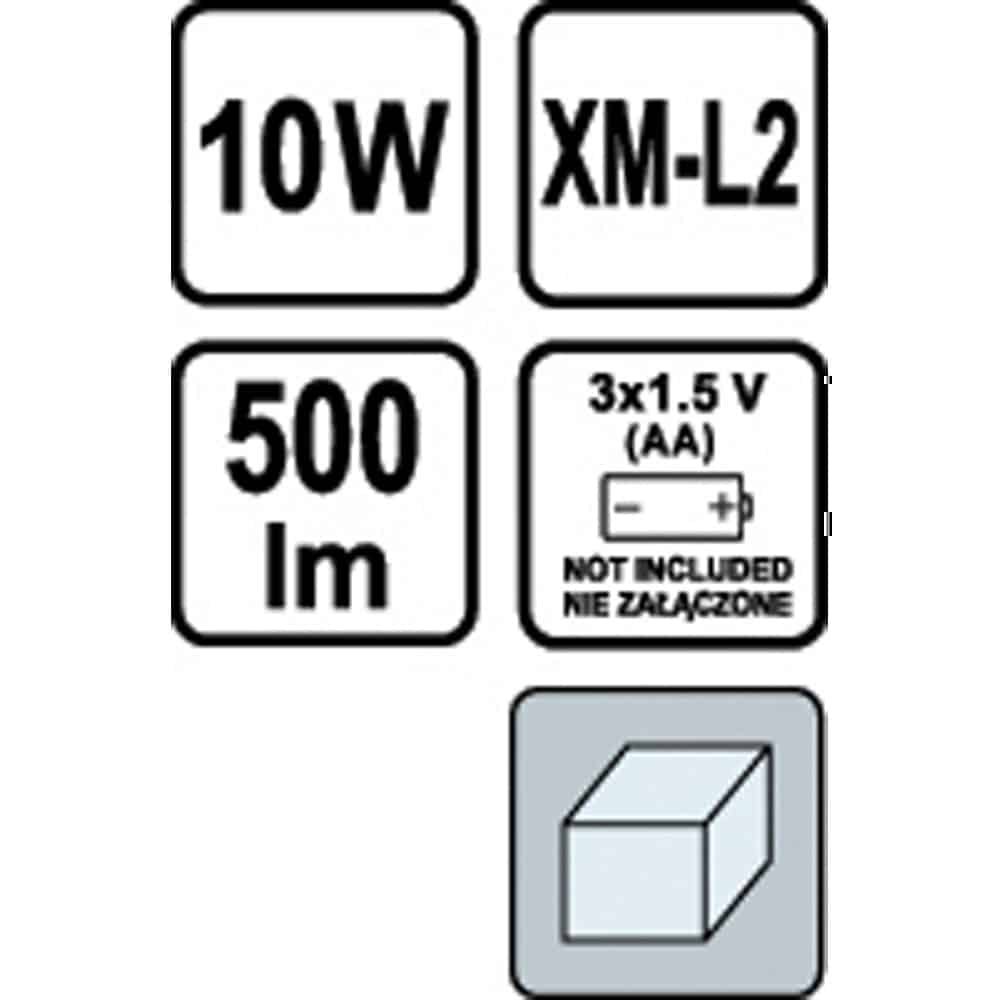 ΦΑΚΟΣ ΜΠΑΤΑΡΙΑΣ LED 10W 155X65mm VOREL 88560 - Image 2