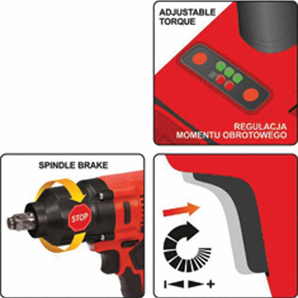 ΜΠΟΥΛΟΝΟΚΛΕΙΔΟ ΠΑΛΜΙΚΟ ΚΑΤΣΑΒΙΔΙ 18V YATO 1/2" 700ΝΜ YT-82806 - Image 3