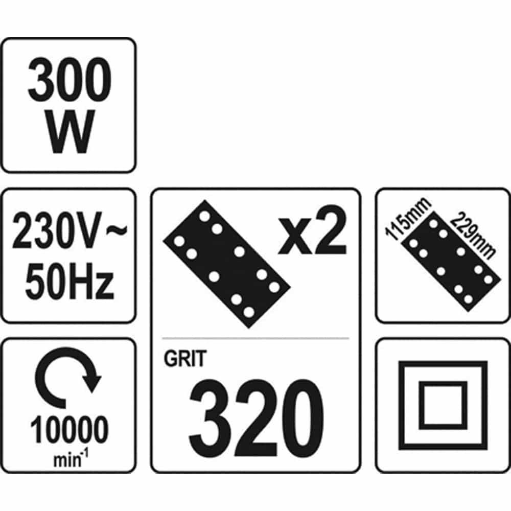 ΠΑΛΜΙΚΟ ΤΡΙΒΕΙΟ 300W 115Χ229ΜΜ YT-82234 - Image 2
