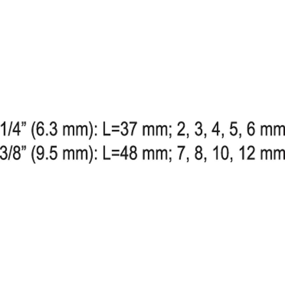 ΕΠΑΓΓΕΛΜΑΤΙΚΟ ΣΕΤ ΚΑΡΥΔΑΚΙΑ ΜΥΤΕΣ ΑΛΛΕΝ HEX 1/4-3/8 9 ΤΕΜ YT-04401 ΥΑΤΟ - Image 3
