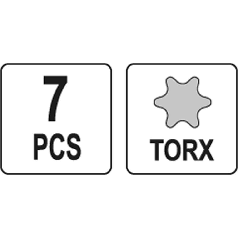ΣΕΤ ΚΑΡΥΔΑΚΙΑ ΜYTΕΣ TORX 7 ΤΜΧ. YT-0410 ΥΑΤΟ - Image 3