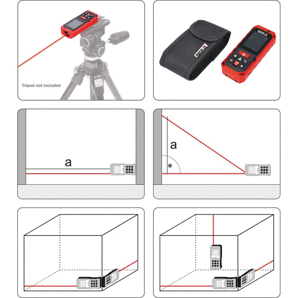 ΛΕΙΖΕΡ ΜΕΤΡΗΤΗΣ ΑΠΟΣΤΑΣΕΩΝ LASER 60M YATO YT-73127 - Image 3