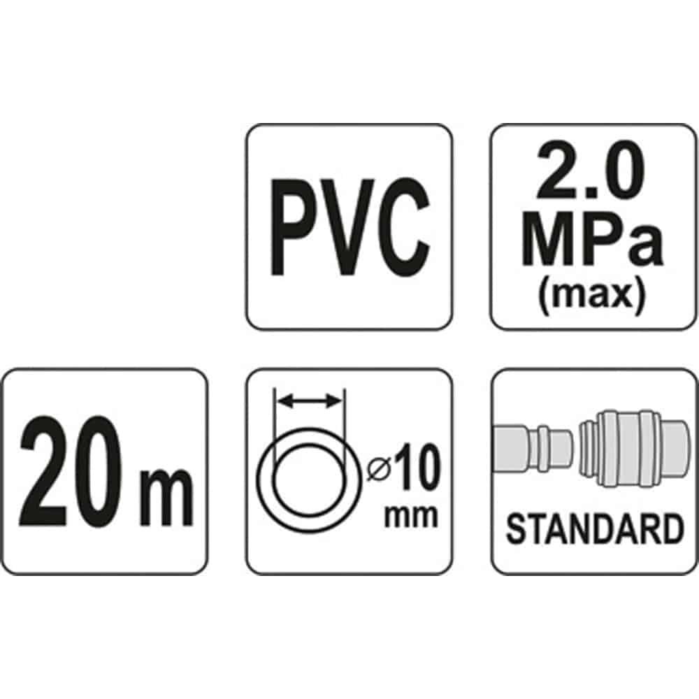 ΛΑΣΤΙΧΟ ΑΕΡΟΣ 10mmΧ20m YT-24225 YATO - Image 3