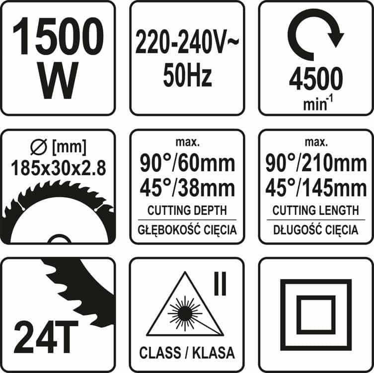 ΦΑΛΤΣΟΠΡΙΟΝΟ RADIAL LASER 185MM 1500W - Image 2