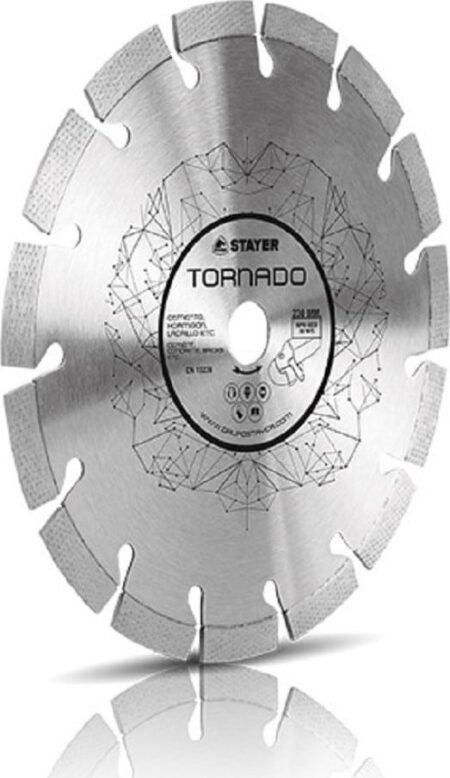 ΔΙΑΜΑΝΤΟΔΙΣΚΟΣ 125 x 22.2 Η12 LASER TORNADO STAYER