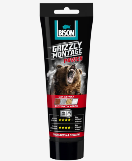 ΚΑΤΑΣΚΕΥΑΣΤΙΚΗ ΚΟΛΛΑ GRIZZLY MONTAGE POWER TUBE 250GR BISON