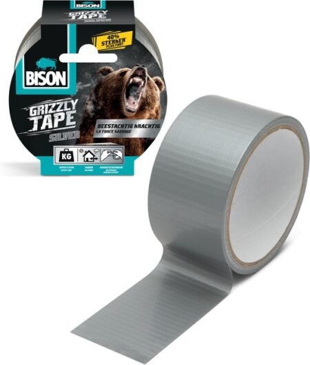 ΥΦΑΣΜΑΤΙΝΗ ΤΑΙΝΙΑ GRIZZLY GREY 0.33Χ50ΜΜ Χ10Μ BISON