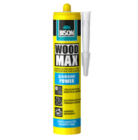 ΠΟΛΥΜΕΡΙΚΗ ΞΥΛΟΚΟΛΛΑ WOOD MAX TRANSPARENT 320GR BISON