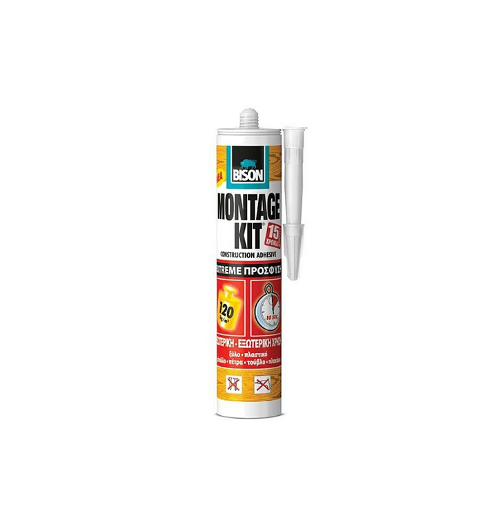 ΚΟΛΛΑ MONTAGE KIT EXTREME ΠΡΟΣΦΥΣΗ ΦΥΣΙΓΓΑ 370gr BISON