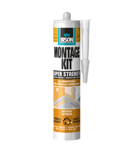 ΙΣΧΥΡΗ ΚΟΛΛΑ MONTAGE KIT SUPER 350GR ΦΥΣΙΓΓΑ BISON 1106039
