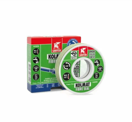 ΥΦΑΣΜΑΤΙΝΗ ΤΑΙΝΙΑ ΣΦΡΑΓΙΣΗΣ ΣΠΕΙΡΩΜΑΤΩΝ KOLMAT FIBRE SEAL 12MM FBX 15M GRIFFON