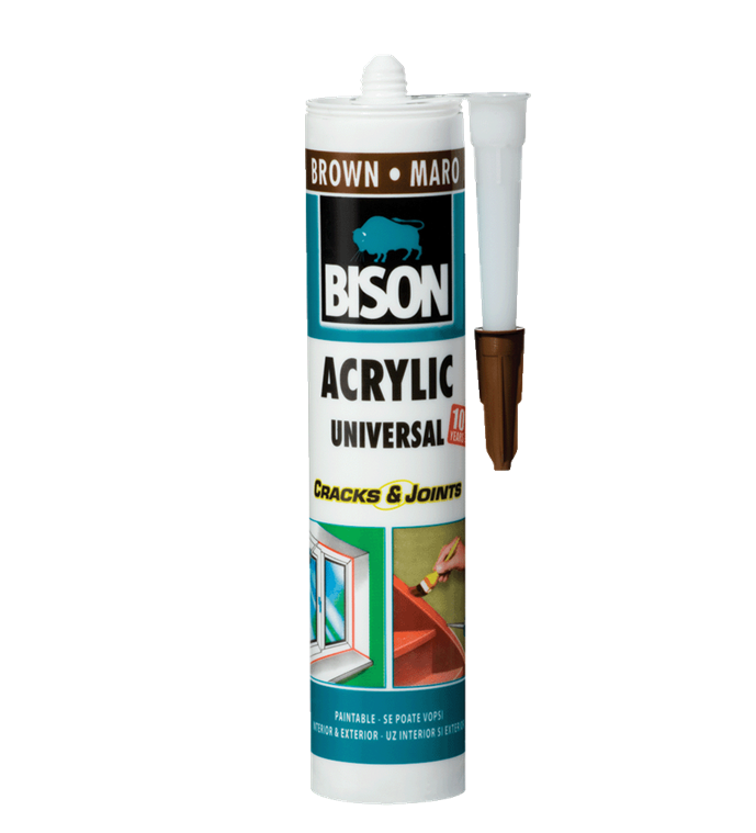 ΑΚΡΙΛΙΚΗ ΜΑΣΤΙΧΗ ΓΕΝΙΚΗ ΧΡΗΣΗΣ UNIVERSAL ΚΑΦΕ 300ml BISON