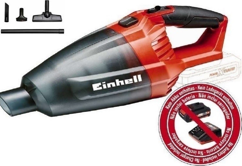 Einhell TE-VC 18V Li-solo ΕΠΑΝΑΦΟΡΤΙΖΟΜΕΝΟ ΣΚΟΥΠΑΚΙ ΧΕΙΡΟΣ ΧΩΡΙΣ ΜΠΑΤΑΡΙΑ ΦΟΡΤΙΣΤΗ ΚΟΚΚΙΝΟ - Image 2