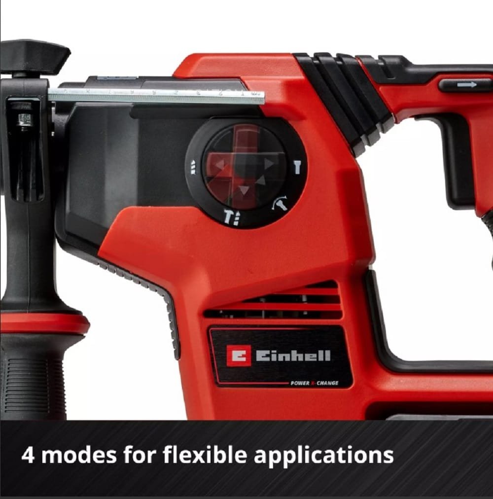 EINHELL ΚΡΟΥΣΤΙΚΟ ΣΚΑΠΤΙΚΟ ΠΙΣΤΟΛΕΤΟ ΜΠΑΤΑΡΙΑΣ TP-HD 36/30 Li +4 SDS PLUS ΥΠΟΔΟΧΗ ΜΟΝΟ ΣΩΜΑ 4513983 - Image 2